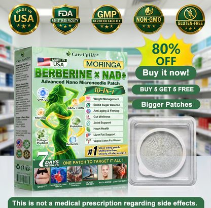 𝐂𝐚𝐫𝐞𝐔𝐩𝐥𝐢𝐟𝐭® 𝑴𝒐𝒓𝒊𝒏𝒈𝒂 & 𝑩𝒆𝒓𝒃𝒆𝒓𝒊𝒏𝒆 𝟏𝟎-𝐈𝐍-𝟏 𝐀𝐝𝐯𝐚𝐧𝐜𝐞𝐝 𝐍𝐚𝐧𝐨 𝐌𝐢𝐜𝐫𝐨𝐧𝐞𝐞𝐝𝐥𝐞 𝐏𝐚𝐭𝐜𝐡